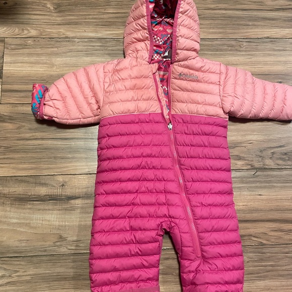 Columbia Pink and Peach Kids Jacket - Picture 1 of 4